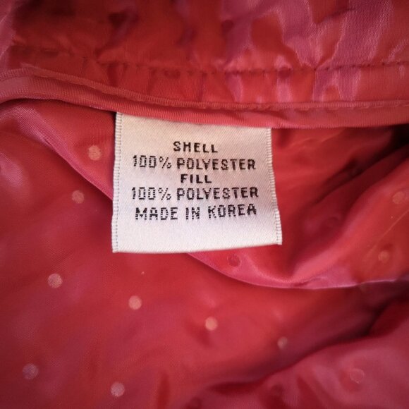 Talbots Petites Ladies Full Zip Size 8 Red Lightweight Jacket - Picture 6 of 10